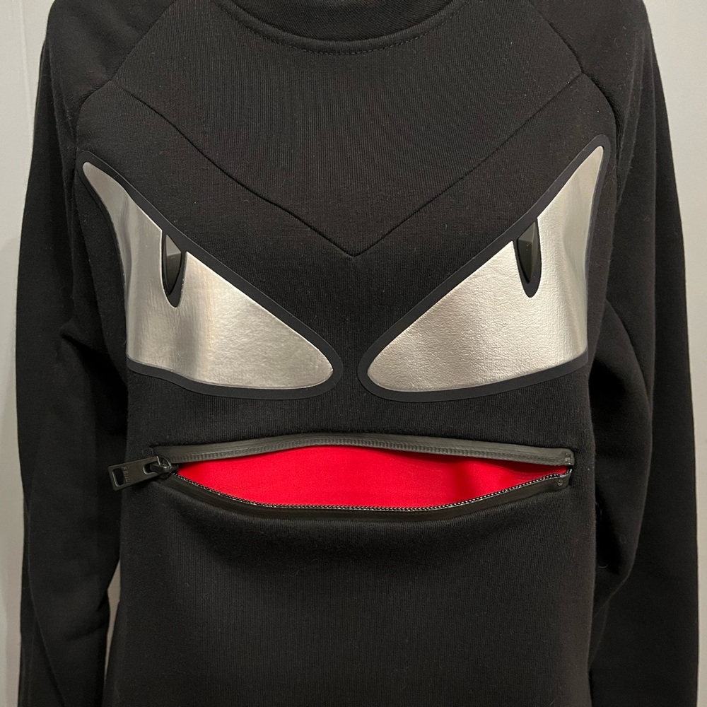 BNWT Fendi Peekaboo Monster Black Sweater Dress, sz IT42 (fits like US4/6) - Picture 6 of 10